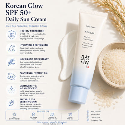 Korean Glow SPF 50+ Daily Sun Cream