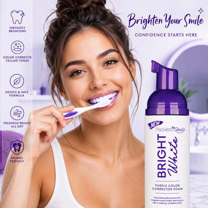 VioletGlow Whitening Foam