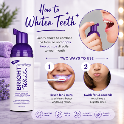 VioletGlow Whitening Foam