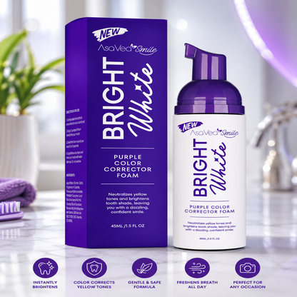 VioletGlow Whitening Foam