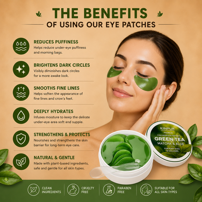 Green Tea Eye Renewal Patches – 30 Pairs