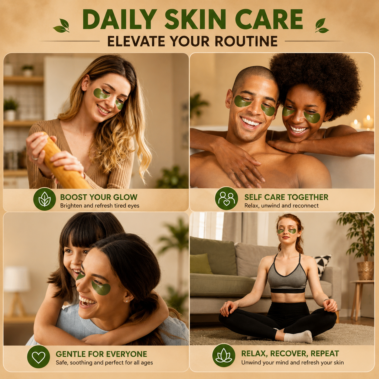 Green Tea Eye Renewal Patches – 30 Pairs