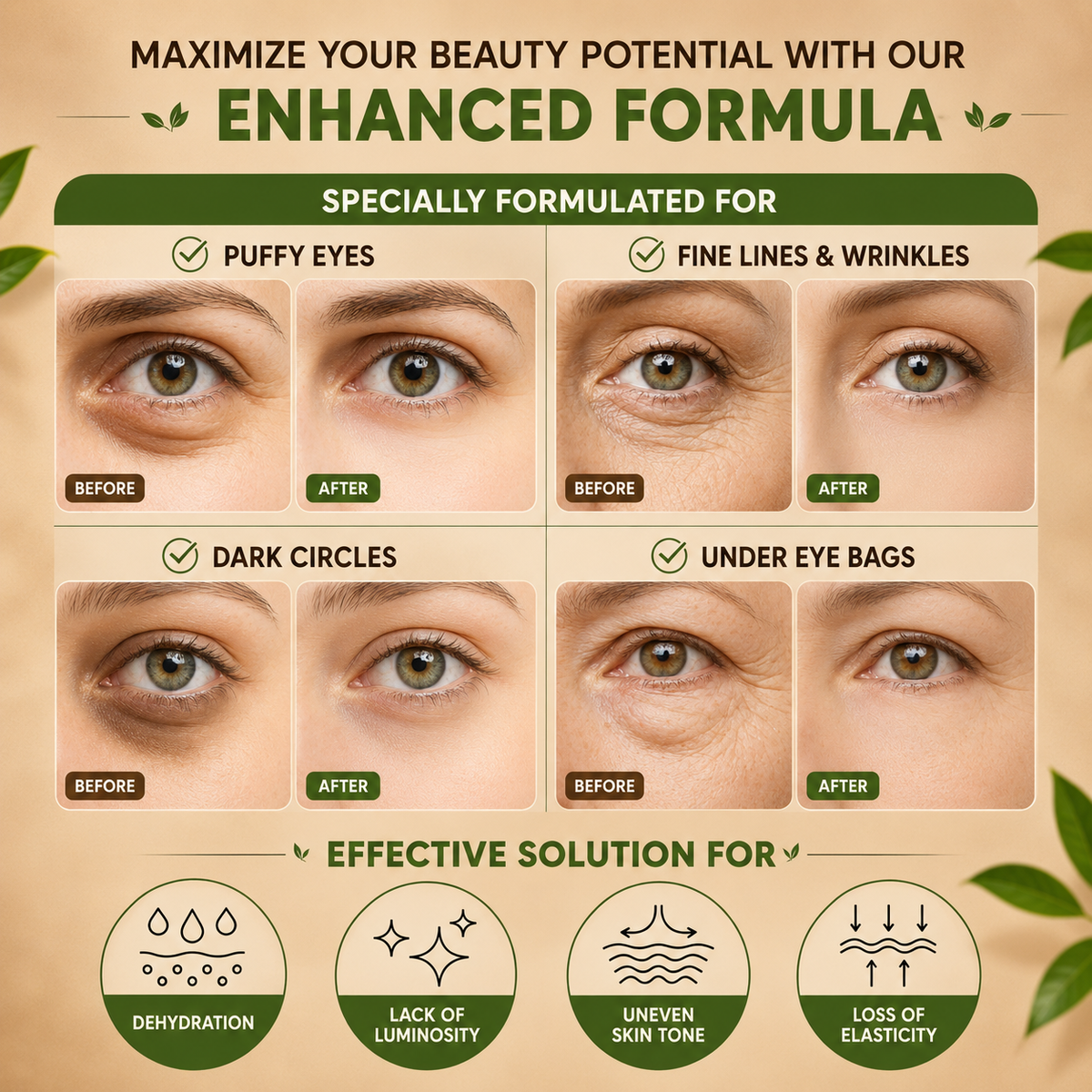 Green Tea Eye Renewal Patches – 30 Pairs