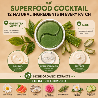 Green Tea Eye Renewal Patches – 30 Pairs