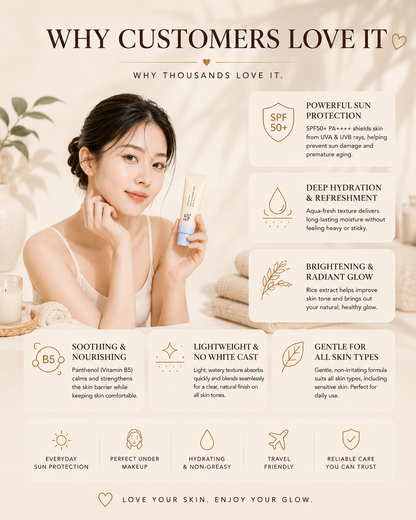Korean Glow SPF 50+ Daily Sun Cream