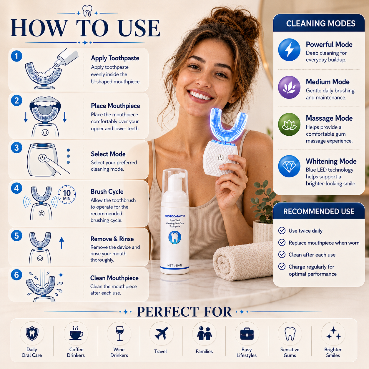PearlClean Sonic ToothBrush