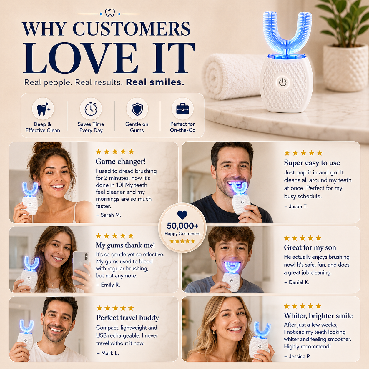 PearlClean Sonic ToothBrush