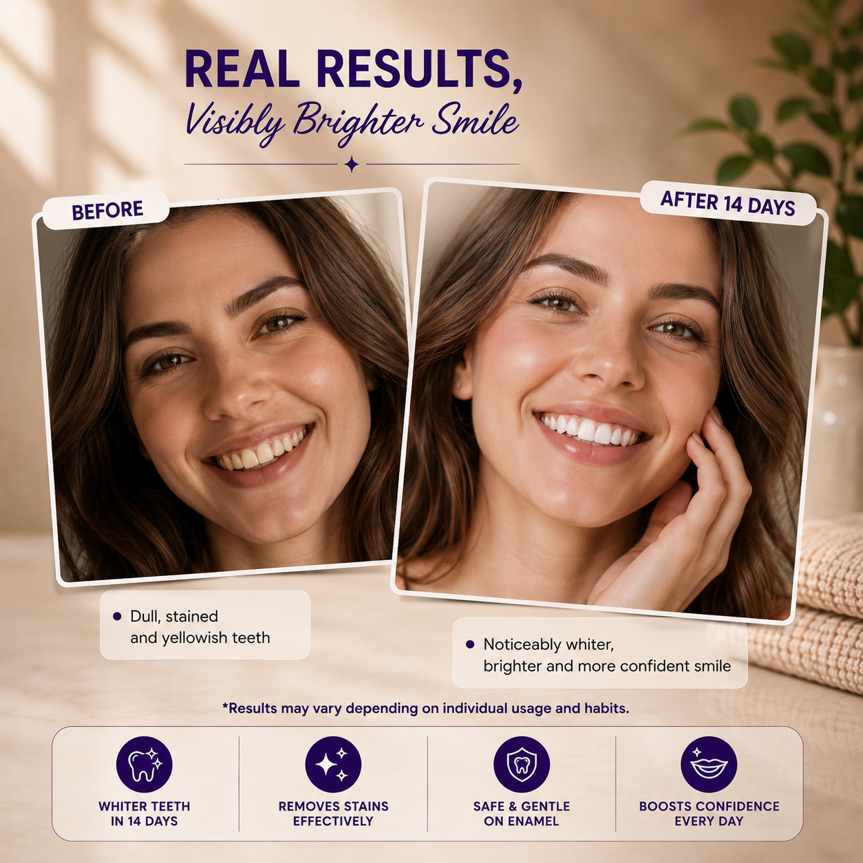 VioletGlow Whitening Foam