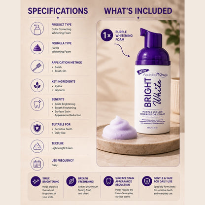 VioletGlow Whitening Foam